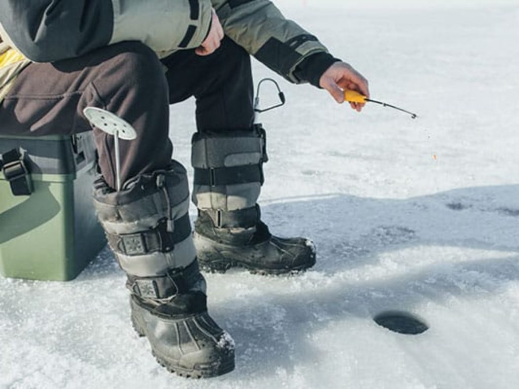 Ice fishing boots